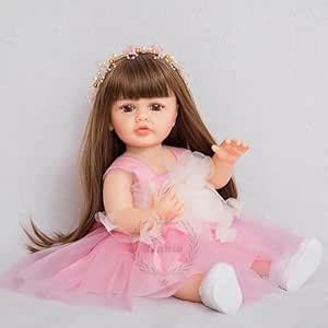 Zinnia Baby Dolls for Girls, Full Silicone Body Reborn Baby Doll with ...