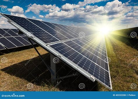 Power Plant Using Renewable Solar Energy Stock Photo - Image of energy ...