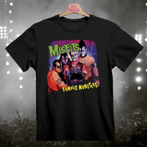 Misfits Famous Monsters Punk, Rock, Band T-Shirt Black S-3XL - Walmart.com