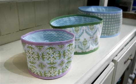 Image result for Round Fabric Baskets Tutorial