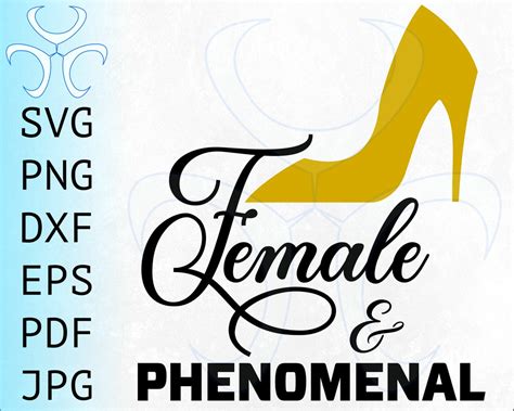 Female & Phenomenal Svg Clipart Design Cut File, Girl Power Girls Rule ...