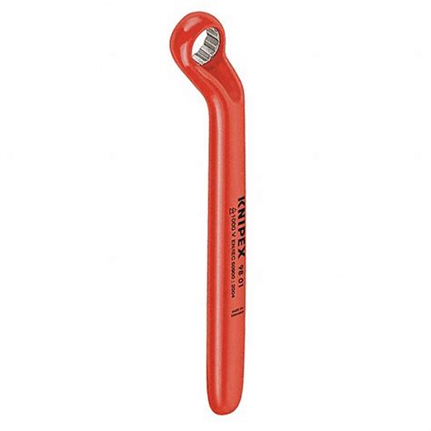 KNIPEX, Chrome, 9/16 in Head Size, Box End Wrench - 10G254|98 01 9/16 ...