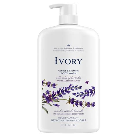 Ivory Mild and Gentle Body Wash, Lavender Scent, for All Skin Types, 35 ...