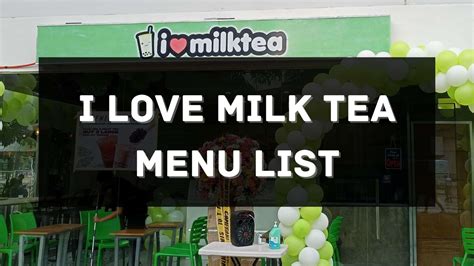 I Love Milk Tea Menu Prices Philippines 2026 [Updated] — All About ...