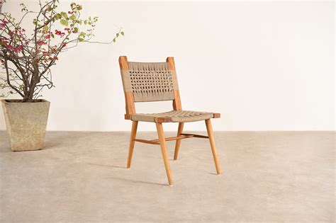 Buy Classic teak Wood Jute Chair – solidbench