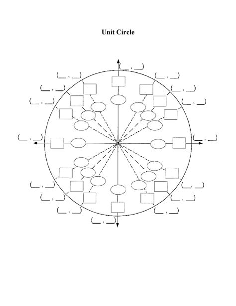 Free blank unit circle worksheet, Download Free blank unit circle ...