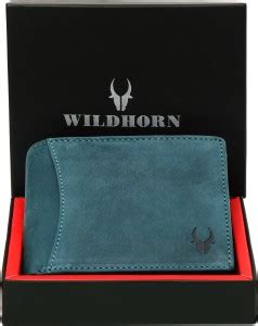 WILDHORN Men Casual Blue Genuine Leather Wallet BLUE - Price in India ...