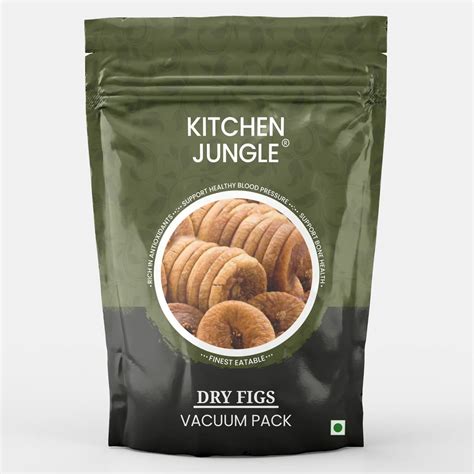 Kitchen Jungle Dry Figs Anjeer 1 kg pouch pack vaccum : Amazon.in: Home ...