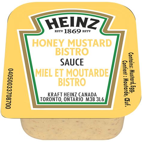 Heinz Bistro Honey Mustard Sauce (120 X 25 mL), 3 LT | Away From Home