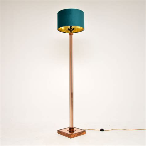 1930's Vintage Art Deco Copper Floor Lamp | Marylebone Antiques