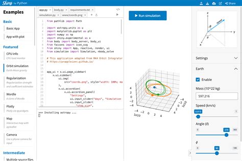 Python Shinylive 的图像结果