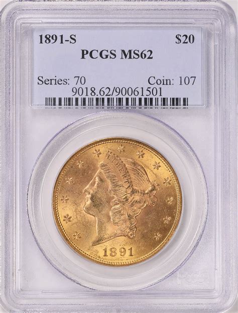 1891-S Liberty Gold Double Eagle PCGS MS-62 (Item 1760328 ...