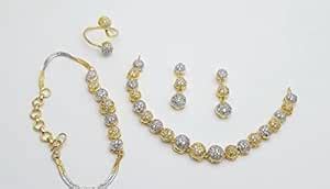 Buy Gold plated combo Jewellery Set at Amazon.in