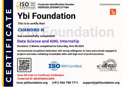 Data+Science+and+AIML+Internship+(15days) - Computer Science And ...