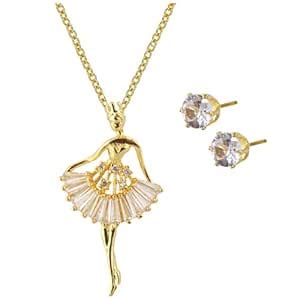 Lucky Jewellery Fashion Pendant Necklace Locket With Studs Long Chain ...