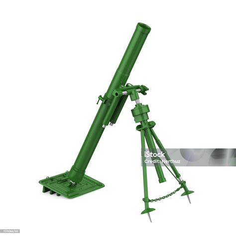 Mortar Tube Isolated Stock Photo - Download Image Now - Ammunition ...
