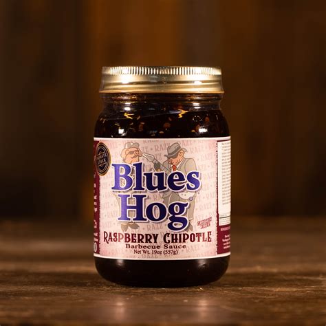 Blues Hog Raspberry Chipotle BBQ Sauce 1 Pint | Black and Blue BBQ