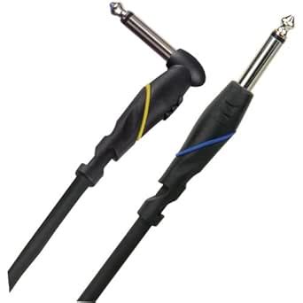 Monster Standard 100 - 21' Instrument Cable – Angled to Straight ¼ ...