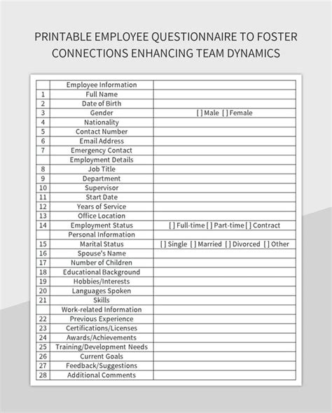 Questionnaire Worksheet 的图像结果