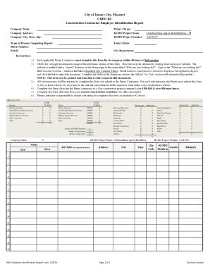 Fillable Online HRD Employee Identification Report Form - BidNet Fax ...