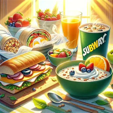 Subway Breakfast Menu 的图像结果