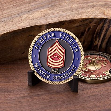 Marine Corps E8 Challenge Coin USMC Master Sergeant Medal