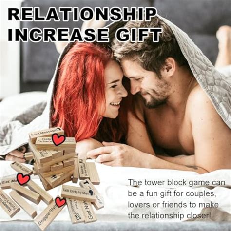 Adult Jenga Game Naughty,Sex Games For Couples,With 48 Risky Pleasure ...