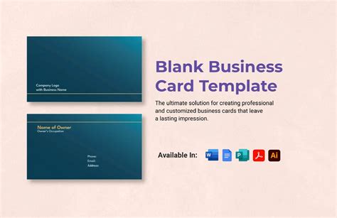 Blank Business Card Template 的图像结果