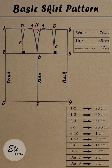 Image result for Basic Skirt Pattern