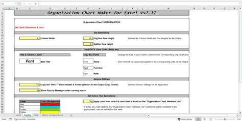 Image result for Organization Chart Example Excel