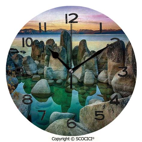 SCOCICI Frameless Clock 3D DIY Decorative Clock Various Sized Condensed ...