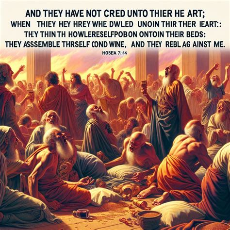 What does Hosea 7:14 mean? | Bible Art