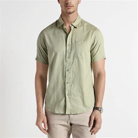 Buy Premium Cotton Casual Shirt in Light Green with Superior Comfort ...