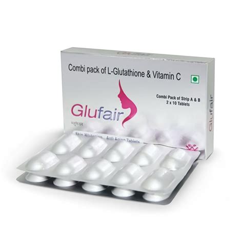 Glufair Combi Pack of L-Glutathione & Vitamin C, 20 Tablets – ClickOnCare