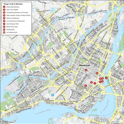 Map of Montreal, Quebec - GIS Geography