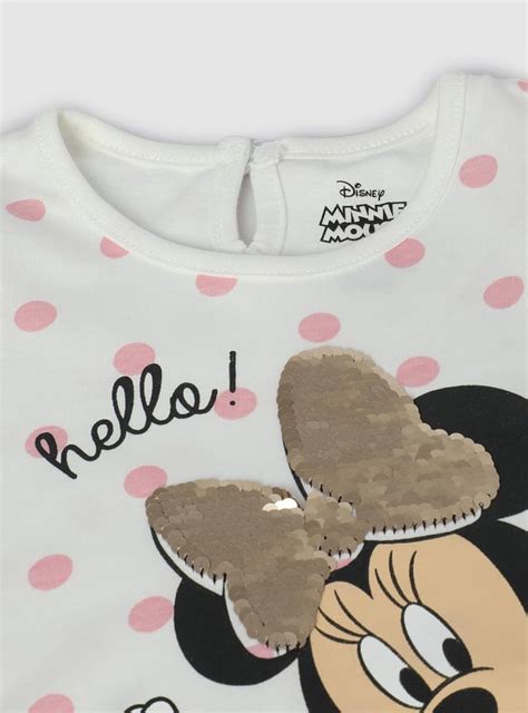 Buy Girls Sequinned Minnie Mouse T-shirt Online at just Rs. 349.0 ...