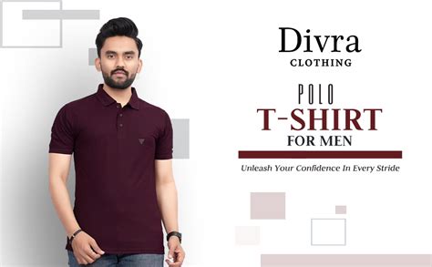 Buy Divra Clothing Men's Solid Regular Fit Polo Wine at Amazon.in