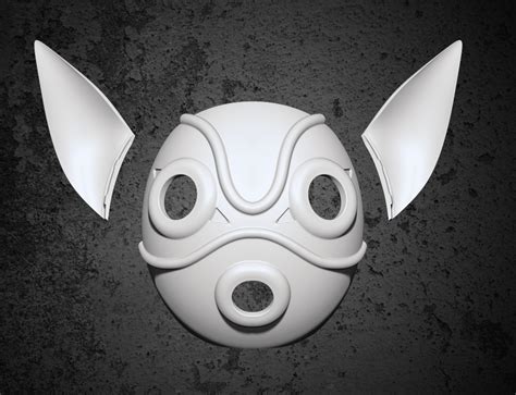 👸 Princess Mononoke Mask・ STL File for 3D printing・Cults