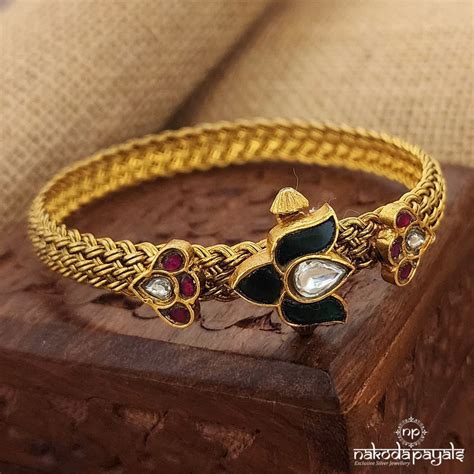 Silver Gold Plated Bangles / kadas – Nakoda Payals