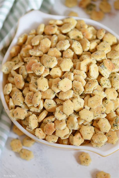Ranch Oyster Crackers Recipe with Dill - Finding Zest