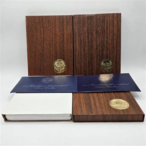 LOT 128: 1971 Eisenhower Silver Proof Dollar, 1972 & 1974 Eisenhower ...