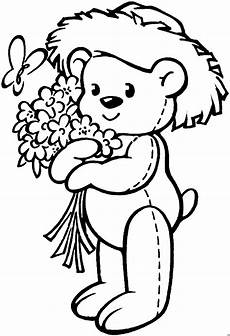 malvorlagen tiere gratis baer mit hut und blumen ausmalbild malvorlage tiere malvorlagen tiere gratis baer mit hut und blumen ausmalbild malvorlage tiere