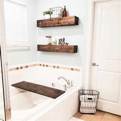 30 Outstanding Floating Shelves Bathroom Ideas