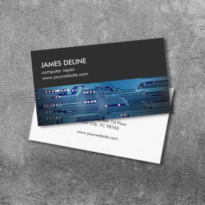A Computer Repair Business Card Empty Sample 的图像结果