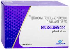 Gudcef CV 200 Tablet | Antibiotic for Bacterial Infections