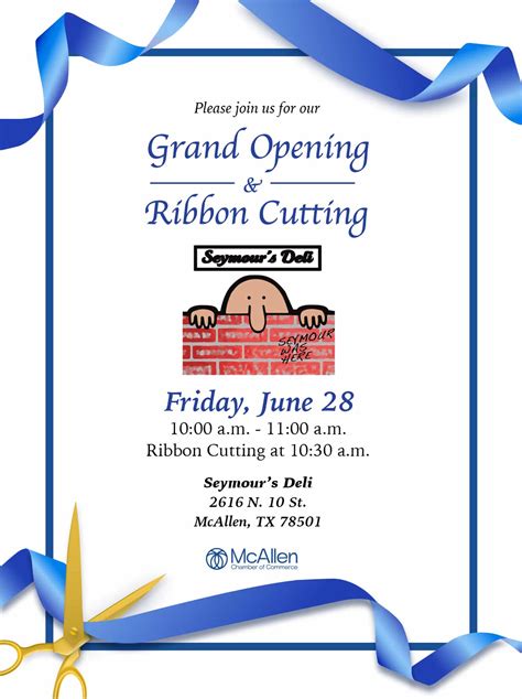 Seymour's Deli Grand Opening & Ribbon Cutting - McAllen Chamber of Commerce
