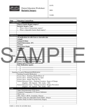 Fillable Online hfhs-formslibrary Patient Education Worksheet ...