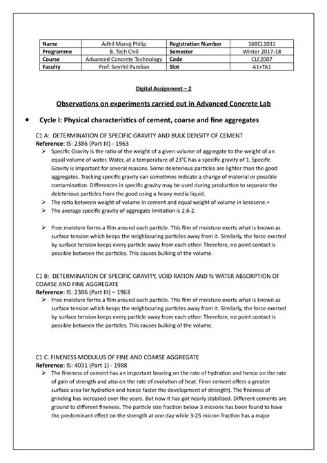 CLE2007 - 2 - Digital Assignment - Name Programme Course Faculty Adhil ...