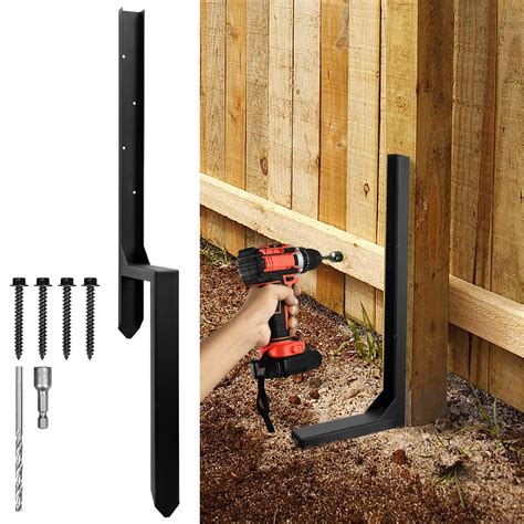 Amazon.com: Fence Post Repair Kit, Heavy Duty Steel Fence Post Anchor ...