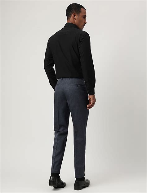 Buy Regular Fit Plain Trousers at Marks & Spencer